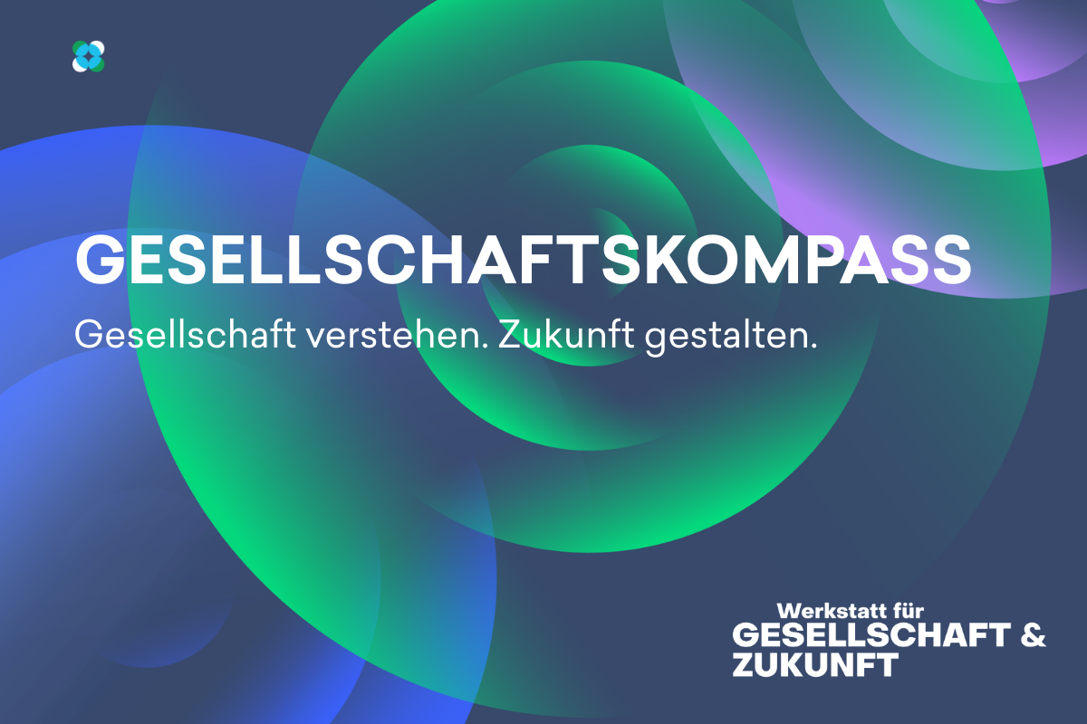Sharepic zum Gesellschaftskompass von More in Common: Gesellschaft verstehen. Zukunft gestalten.